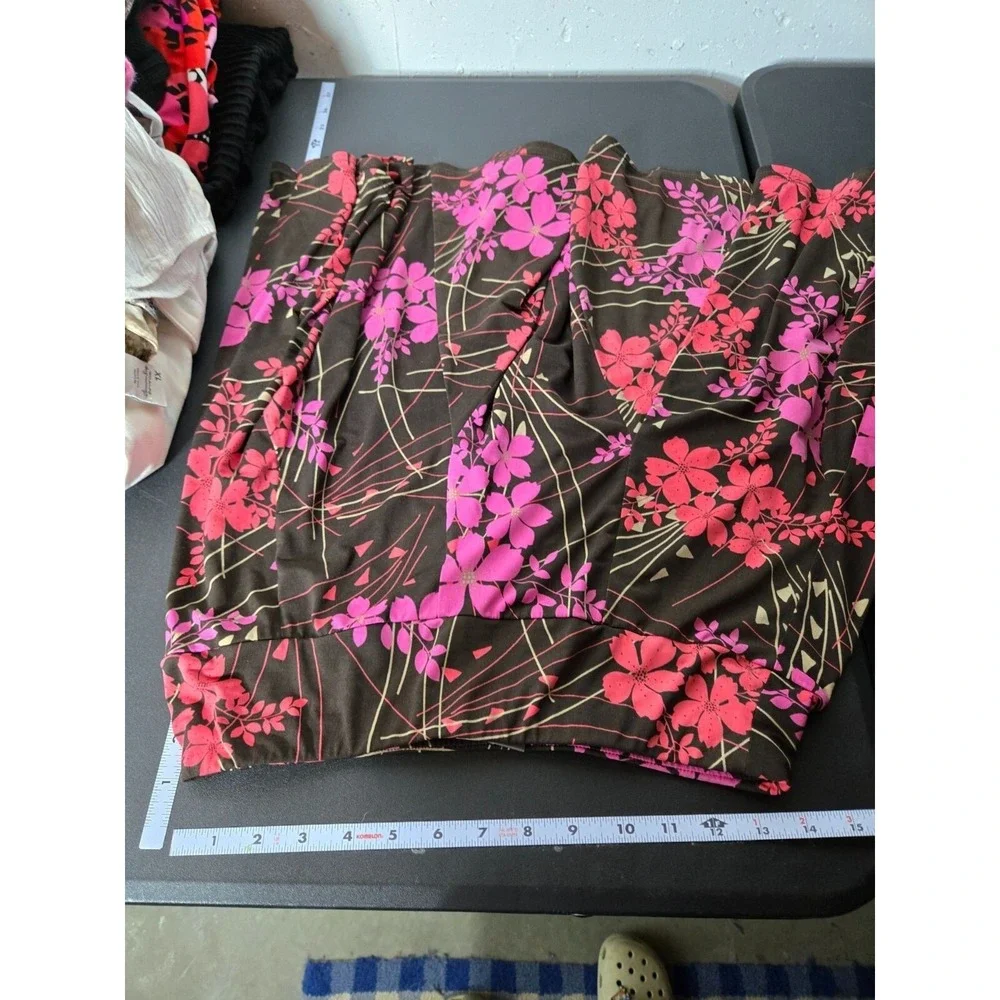 Apt. 9 Womens Pleated Floral Pull On Skirt Size Petite Medium Y2K Boho‎ Fairy